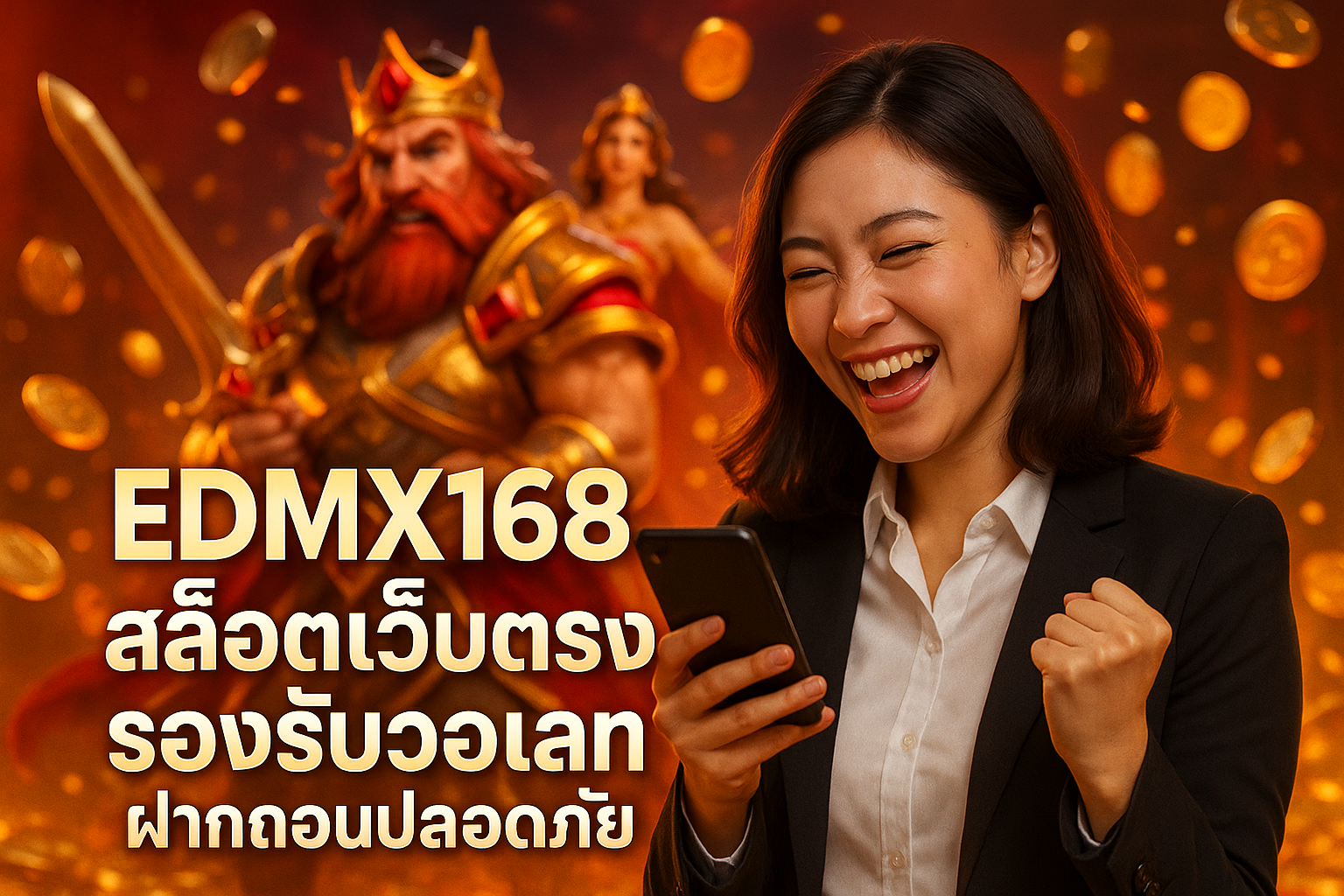 EDMX168 สล็อตเว็บตรง รองรับวอเลท ฝากถอนปลอดภัย